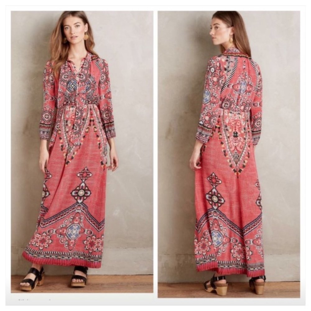 Anthropologie Hemant & Nandita Suzani Maxi Dress